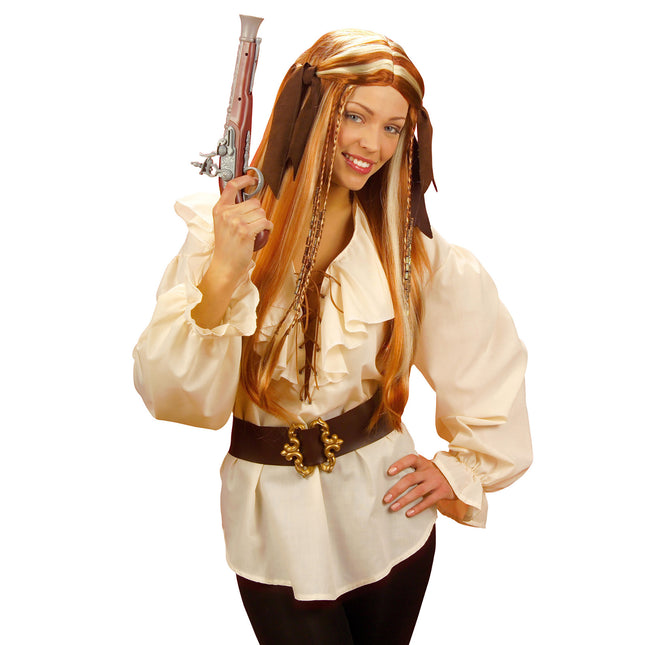 Beige pusero Hyvät merirosvot/renessanssipuku