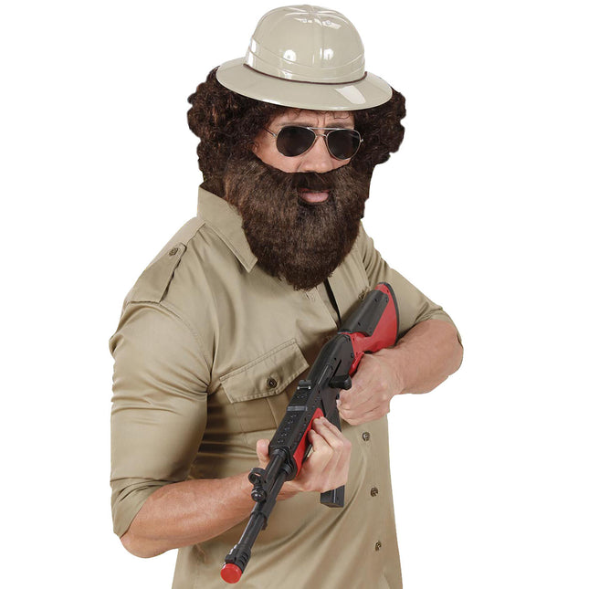 Ruskea tekoparta viikset