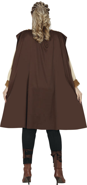 Viikinki puku ruskea naiset