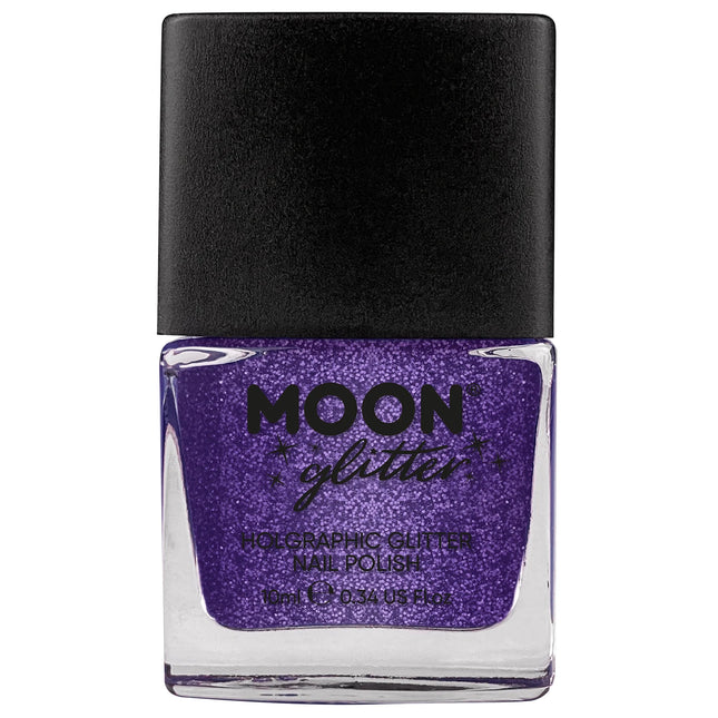 Moon Glitter holografinen kynsilakka violetti 14ml