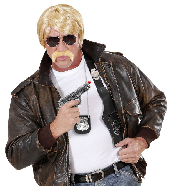 Harmaa väärennetty pistooli 19cm