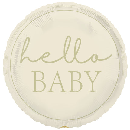 Hello Baby Helium ilmapallo alaston 45cm