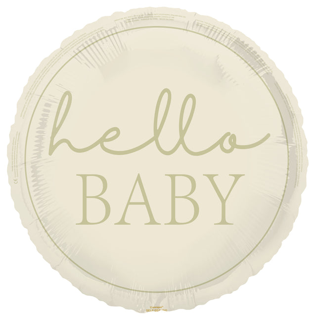 Hello Baby Helium ilmapallo alaston 45cm