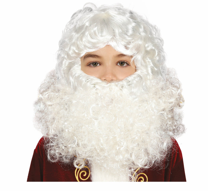 Joulupukki peruukki lapsi 2 kpl