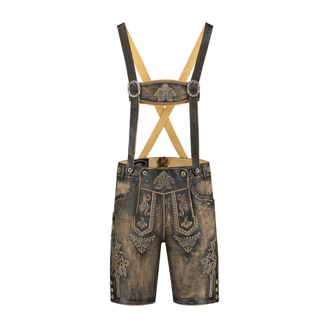 Lederhose Brown Miesten lyhyt antiikkinen