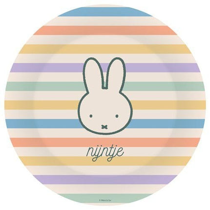 Miffy värilliset lautaset 23cm 8kpl