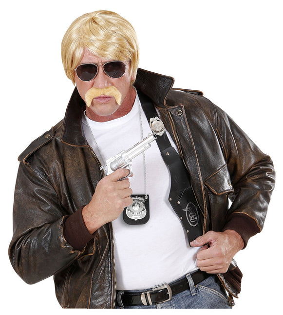 Poliisi kaulakoru musta hopea