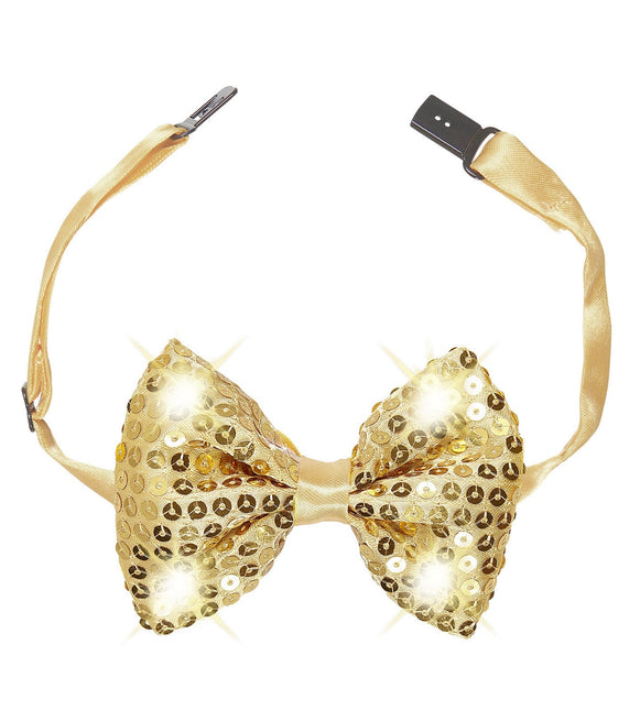 Kulta Bow paljetteja valon kanssa