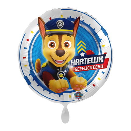 Paw Patrol helium ilmapallo onnellista syntymäpäivää tyhjä 43cm