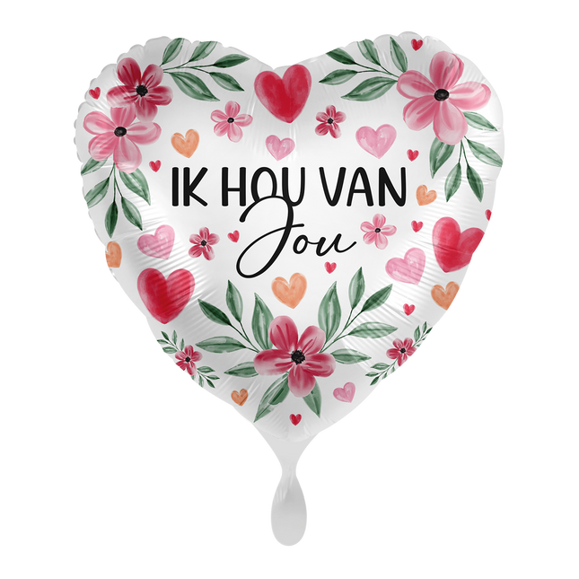 Rakastan sinua Helium ilmapallo tyhjä