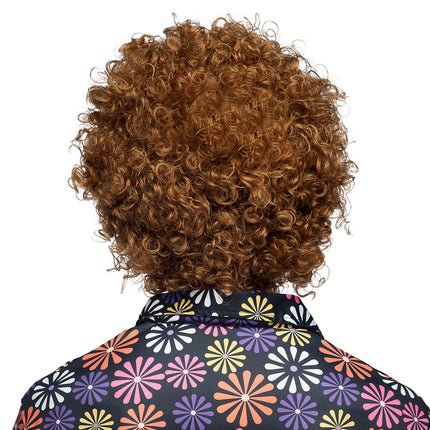 Oranssi hippi peruukki