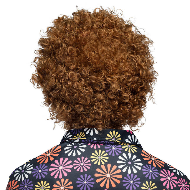 Oranssi hippi peruukki