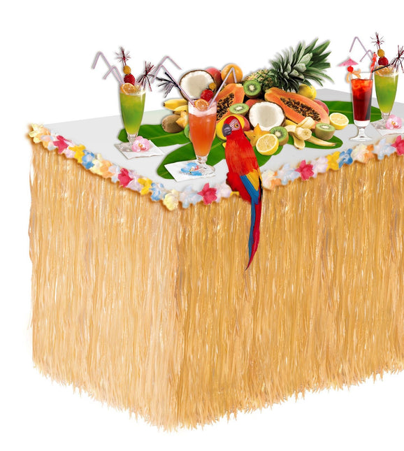 Havaiji pöytä hame kukkia