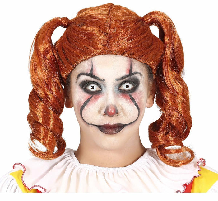 Oranssi peruukki hännät