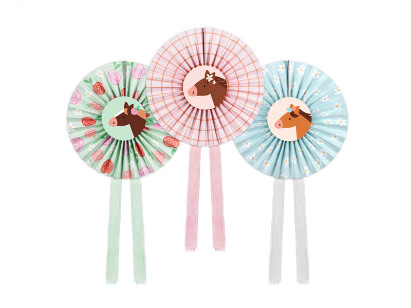 Hevosen ruusuke 35cm 3kpl