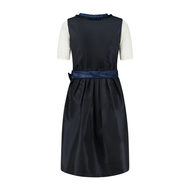 Tummansininen Dirndl Mekko Oktoberfest Naiset 2 kpl