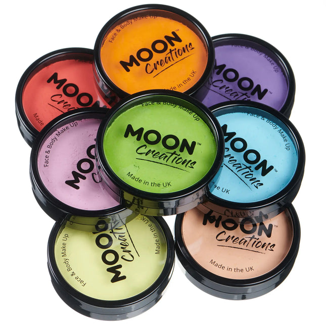 Moon Creations Pro Face Paint Kakkupurkit taivaansininen 36g
