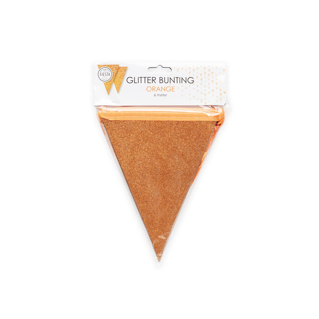 Oranssi koristekranssi Glitter Mini 6m
