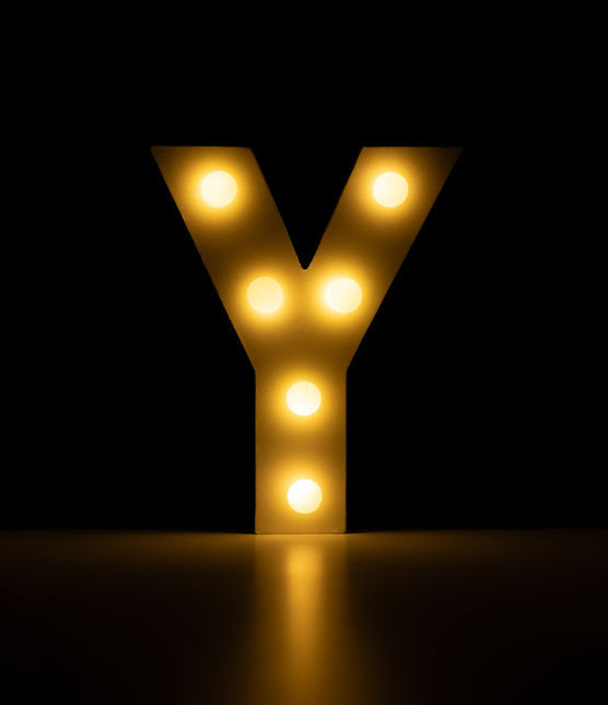 Y Light Letter 16.5cm
