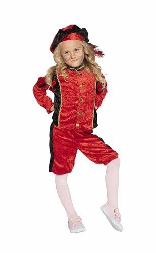 Pietenpak Kind Velours Punainen/Musta