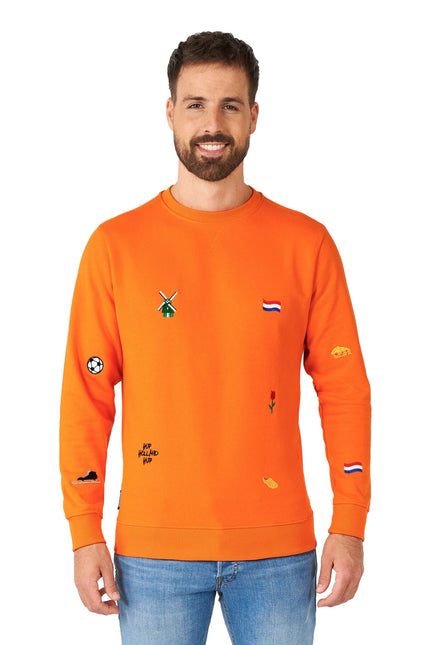 Oranssi Holland Hup villapaita Miesten OppoSuits
