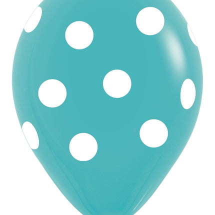 Ilmapallot Valkoinen Polka Dots Mix 30cm 25kpl 25kpl