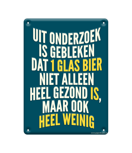 Metallinen kyltti Investigation Has Fallenista