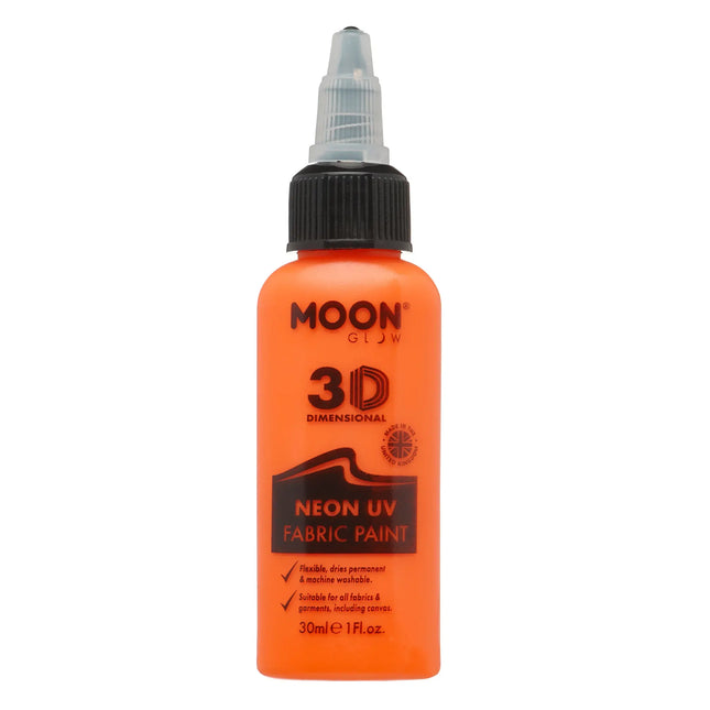 Moon Glow Neon UV kangasmaali 30ml Intense Orange 30ml