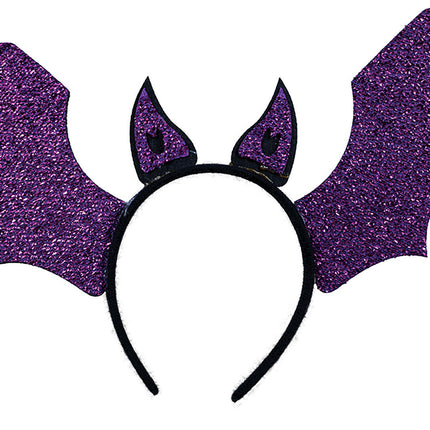 Violetti Halloween hiusnauha Bat