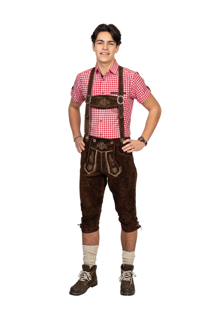 Lederhose Brown Miehet Pitkä