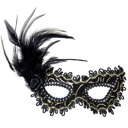 Feather silmänaamari musta