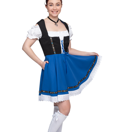 Oktoberfest Dirndl Mekko Oktoberfest Musta Sininen Hyvät naiset