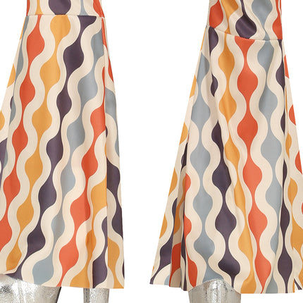 Disco 70S Jumpsuit Värilliset naiset