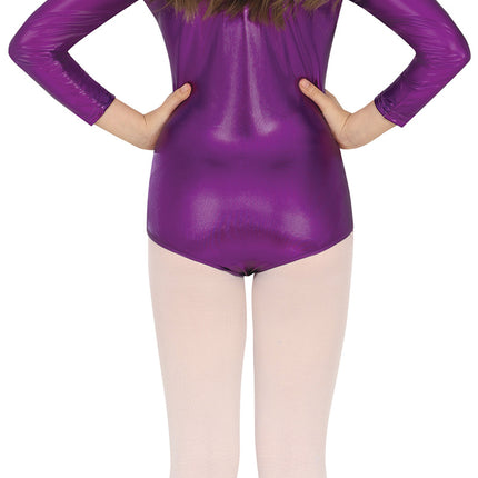 Tyttö metallinen violetti trikoo