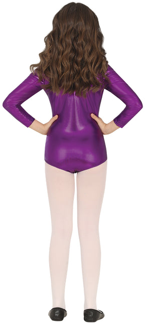 Tyttö metallinen violetti trikoo