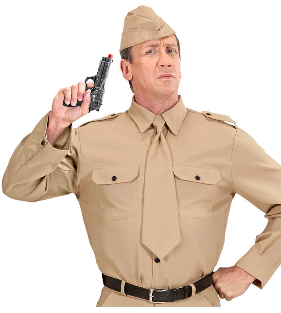 Harmaa väärennetty pistooli 19cm