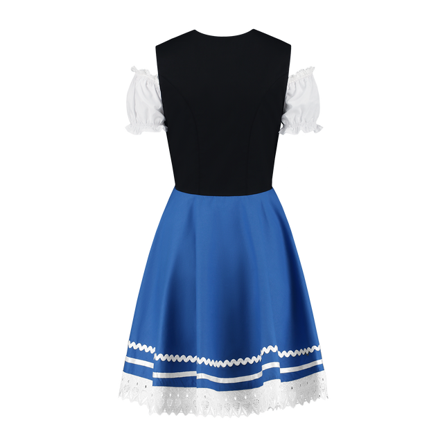 Oktoberfest Dirndl Mekko Oktoberfest Sininen Valkoinen Hyvät 2 kappaletta