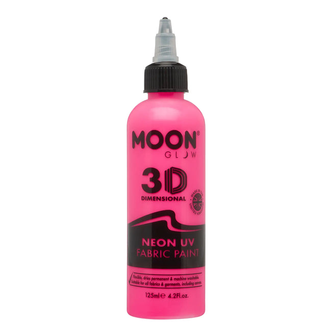Moon Glow Neon UV kangasmaali 125ml Intense Pink 125ml