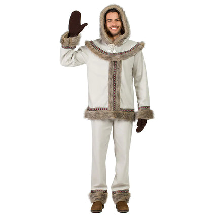 Eskimo puku harmaa miehet