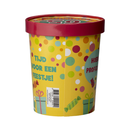 Värillinen karkkitarjotin 65 vuotta 12cm