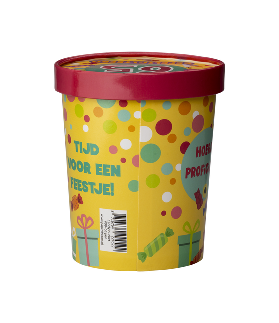 Värillinen karkkitarjotin 65 vuotta 12cm