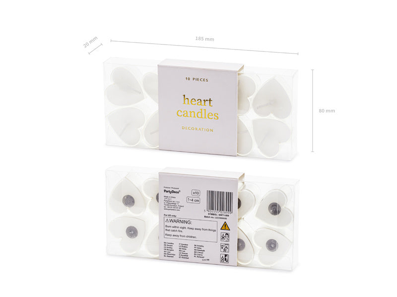 Sydänkynttilät 4cm