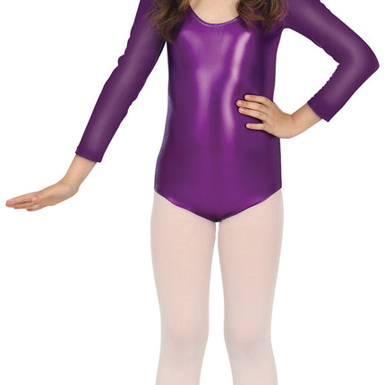 Tyttö metallinen violetti trikoo