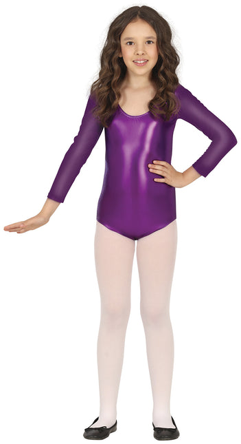 Tyttö metallinen violetti trikoo