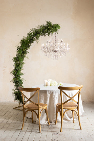 Kultainen kattokruunu jalusta 2.3m