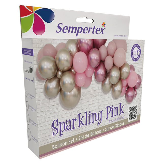 Ilmapallot DIY ilmapallosarja Sparkling Pink