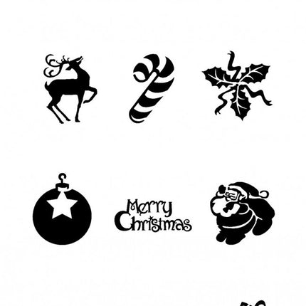 Joulu Tattoo Stencil 24kpl
