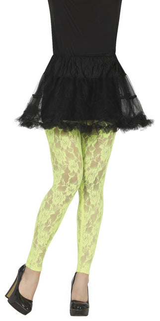 Keltaiset sukkahousut Ladies Lace