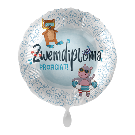 Uinti Diploma Helium Ilmapallo Onnittelut Tyhjä 43cm