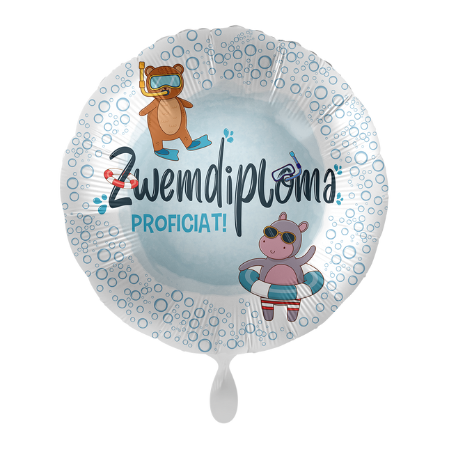 Uinti Diploma Helium Ilmapallo Onnittelut Tyhjä 43cm